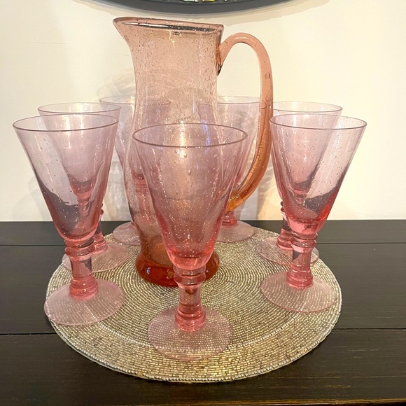 Princess house stemmed drink glasses and picture - Picture 1 of 4